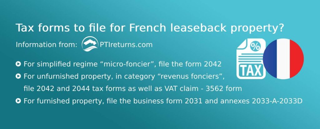 French leaseback property tax forms