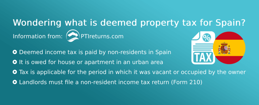 Wondering what is deemed property tax for Spain?