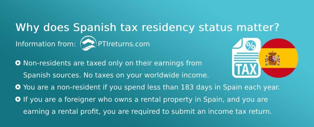 Why Spanish tax residency status matters?