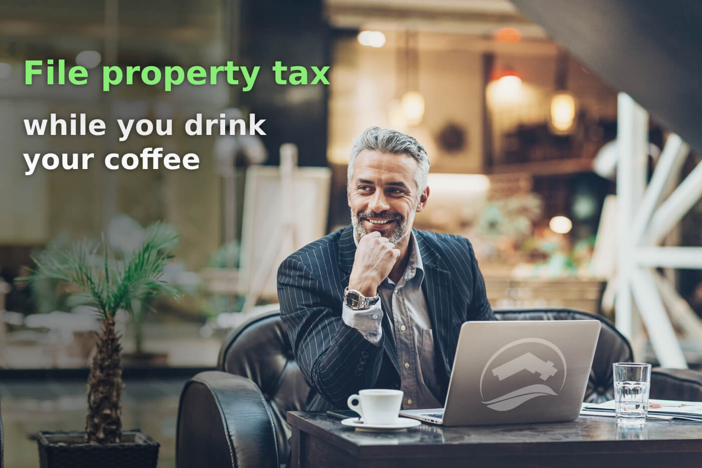 File property tax overseas while you drink your coffee
