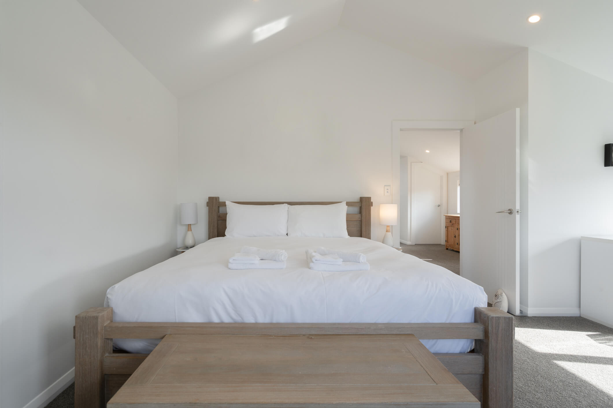 tax advice for AirBnb hosts. A pic with a modern bedroom. 